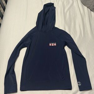 Lands End dry fit shirt with hood